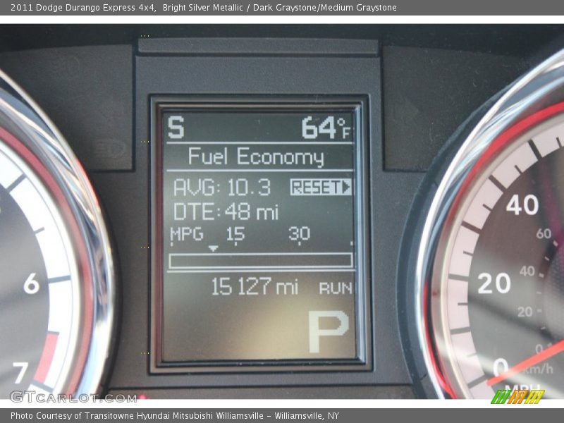Bright Silver Metallic / Dark Graystone/Medium Graystone 2011 Dodge Durango Express 4x4