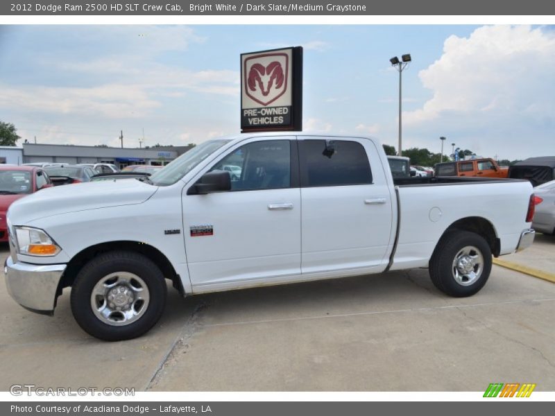 Bright White / Dark Slate/Medium Graystone 2012 Dodge Ram 2500 HD SLT Crew Cab