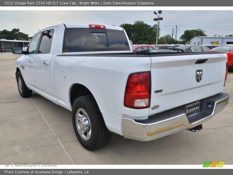 Bright White / Dark Slate/Medium Graystone 2012 Dodge Ram 2500 HD SLT Crew Cab