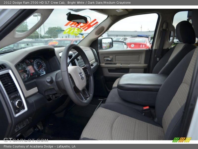 Bright White / Dark Slate/Medium Graystone 2012 Dodge Ram 2500 HD SLT Crew Cab