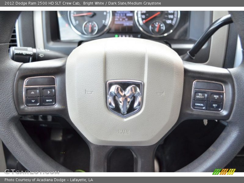 Bright White / Dark Slate/Medium Graystone 2012 Dodge Ram 2500 HD SLT Crew Cab