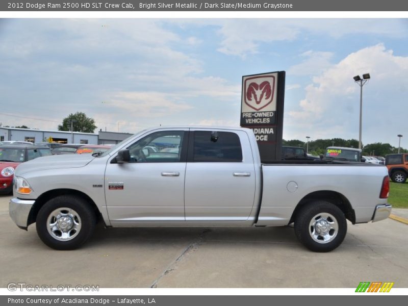 Bright Silver Metallic / Dark Slate/Medium Graystone 2012 Dodge Ram 2500 HD SLT Crew Cab