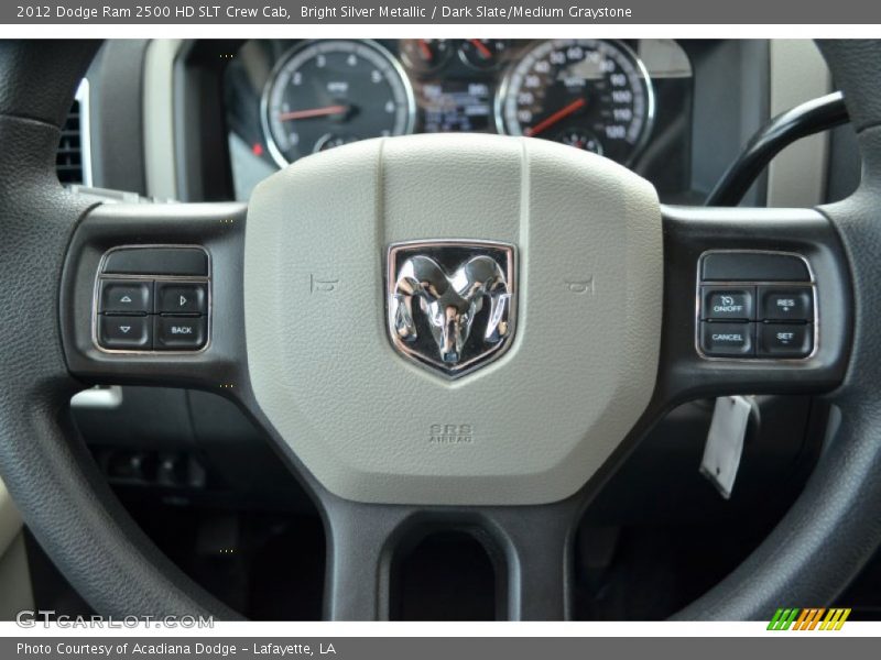 Bright Silver Metallic / Dark Slate/Medium Graystone 2012 Dodge Ram 2500 HD SLT Crew Cab