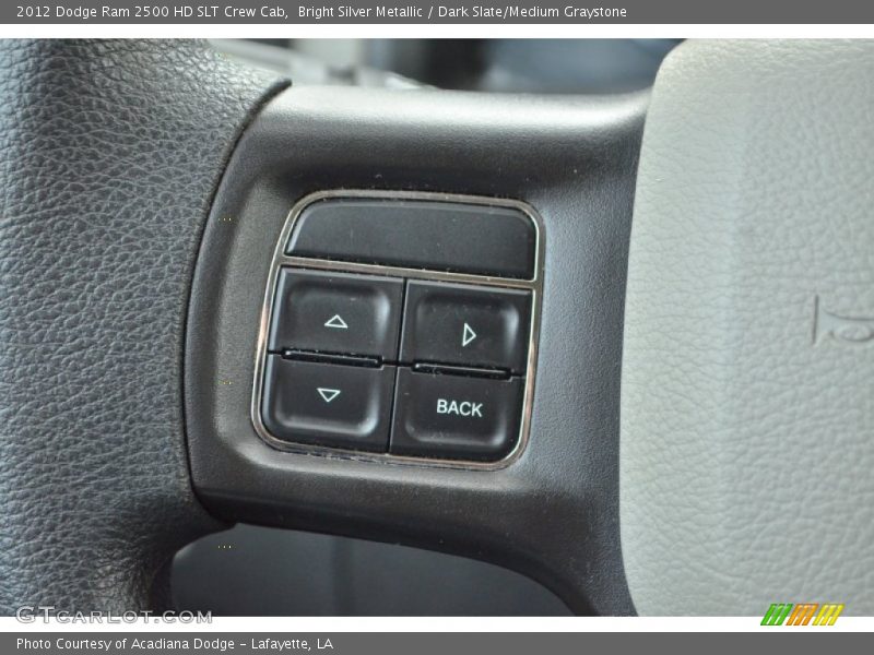 Bright Silver Metallic / Dark Slate/Medium Graystone 2012 Dodge Ram 2500 HD SLT Crew Cab