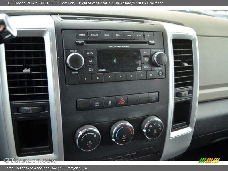 Bright Silver Metallic / Dark Slate/Medium Graystone 2012 Dodge Ram 2500 HD SLT Crew Cab