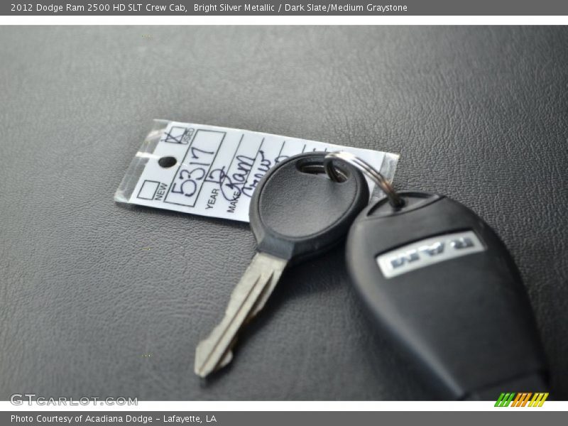 Bright Silver Metallic / Dark Slate/Medium Graystone 2012 Dodge Ram 2500 HD SLT Crew Cab