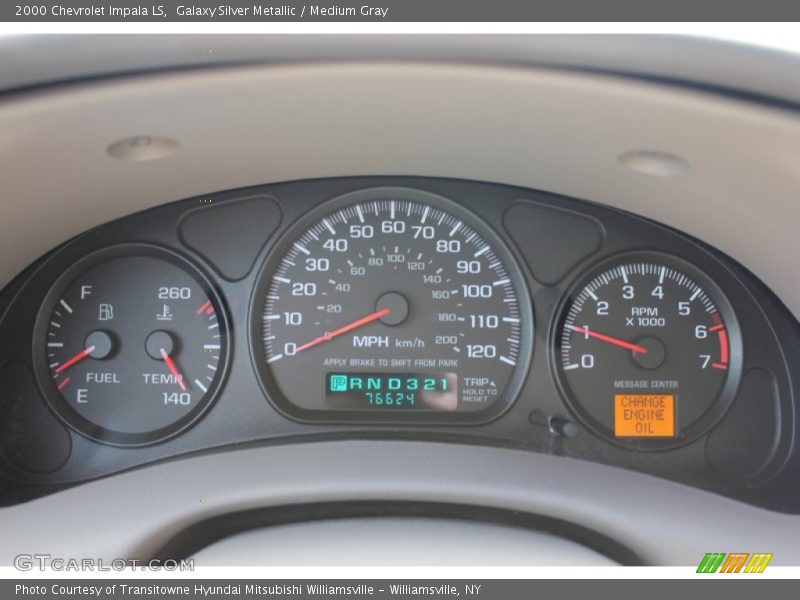 Galaxy Silver Metallic / Medium Gray 2000 Chevrolet Impala LS