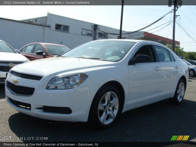 Summit White / Cocoa/Cashmere 2012 Chevrolet Malibu LS