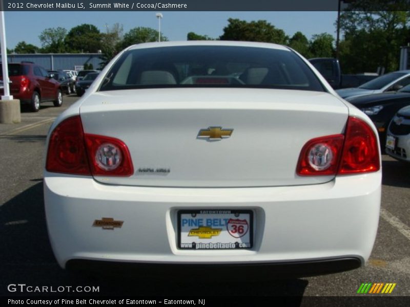 Summit White / Cocoa/Cashmere 2012 Chevrolet Malibu LS