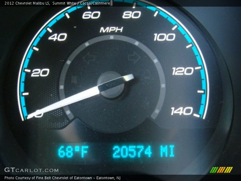 Summit White / Cocoa/Cashmere 2012 Chevrolet Malibu LS