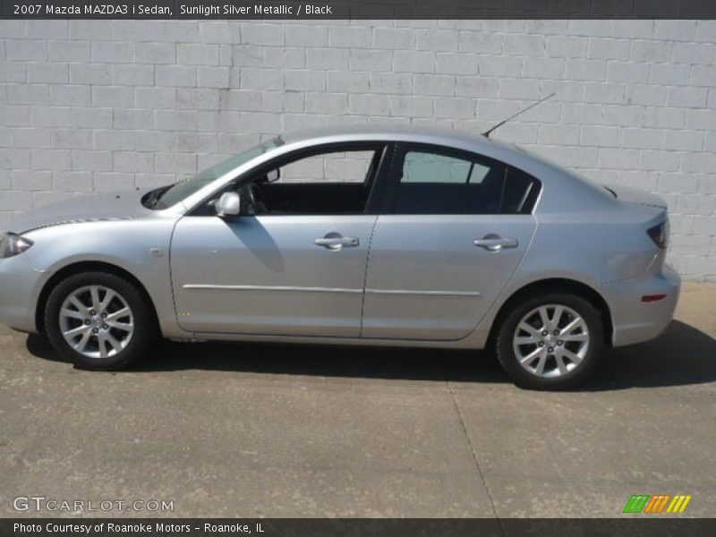 Sunlight Silver Metallic / Black 2007 Mazda MAZDA3 i Sedan