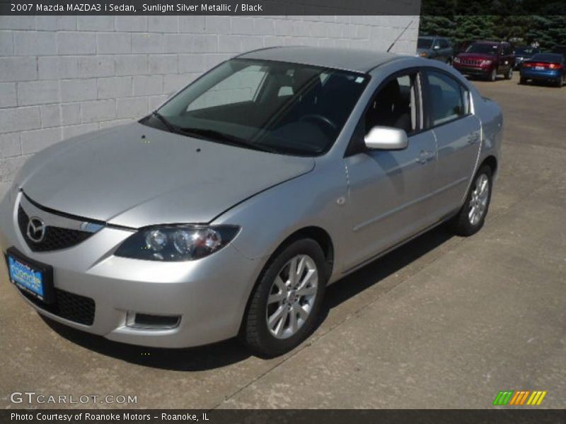 Sunlight Silver Metallic / Black 2007 Mazda MAZDA3 i Sedan