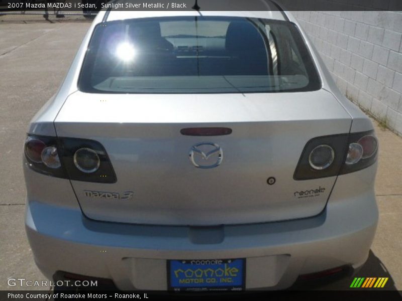 Sunlight Silver Metallic / Black 2007 Mazda MAZDA3 i Sedan