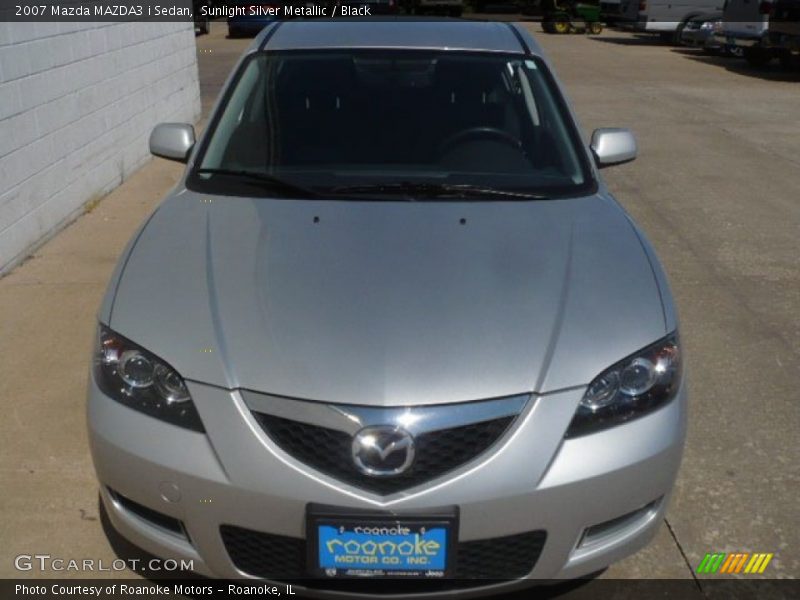Sunlight Silver Metallic / Black 2007 Mazda MAZDA3 i Sedan