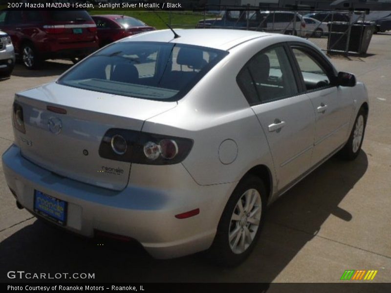 Sunlight Silver Metallic / Black 2007 Mazda MAZDA3 i Sedan