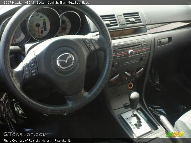 Sunlight Silver Metallic / Black 2007 Mazda MAZDA3 i Sedan