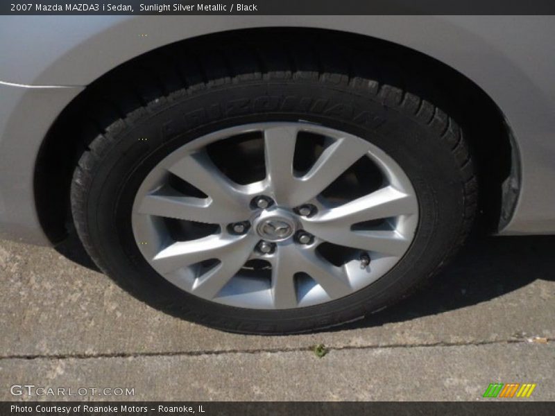 Sunlight Silver Metallic / Black 2007 Mazda MAZDA3 i Sedan