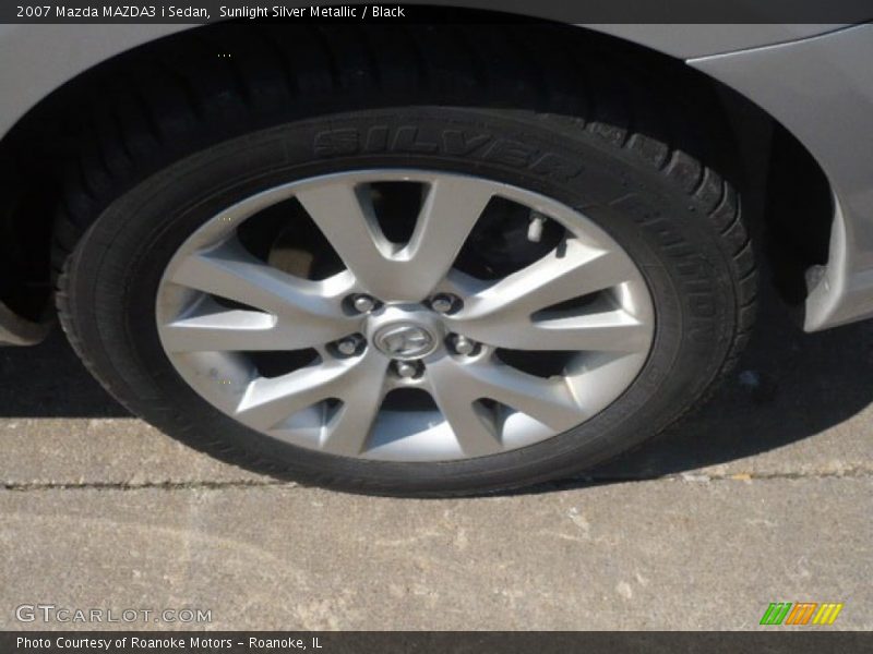 Sunlight Silver Metallic / Black 2007 Mazda MAZDA3 i Sedan