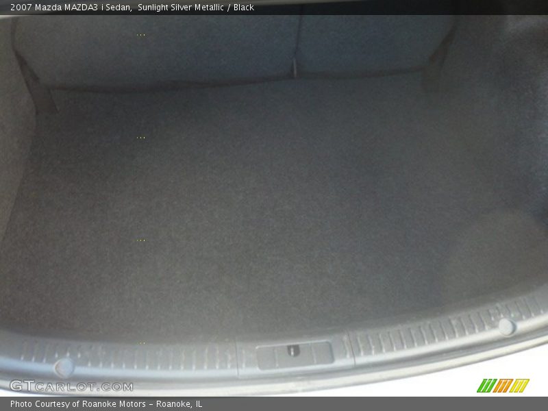 Sunlight Silver Metallic / Black 2007 Mazda MAZDA3 i Sedan