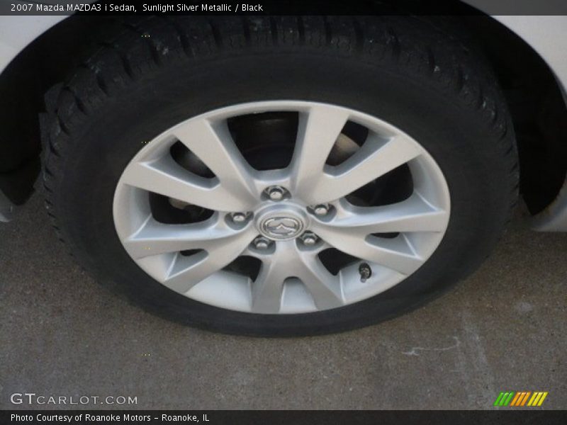 Sunlight Silver Metallic / Black 2007 Mazda MAZDA3 i Sedan