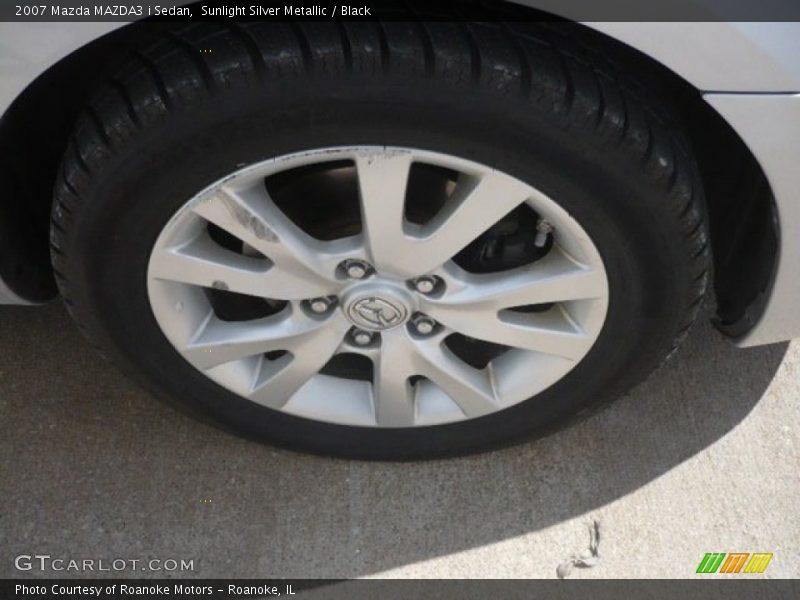 Sunlight Silver Metallic / Black 2007 Mazda MAZDA3 i Sedan