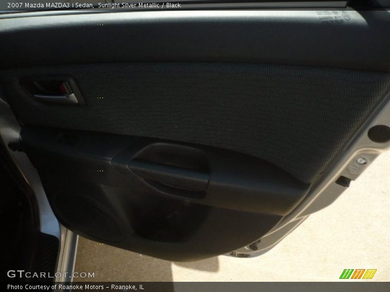 Sunlight Silver Metallic / Black 2007 Mazda MAZDA3 i Sedan
