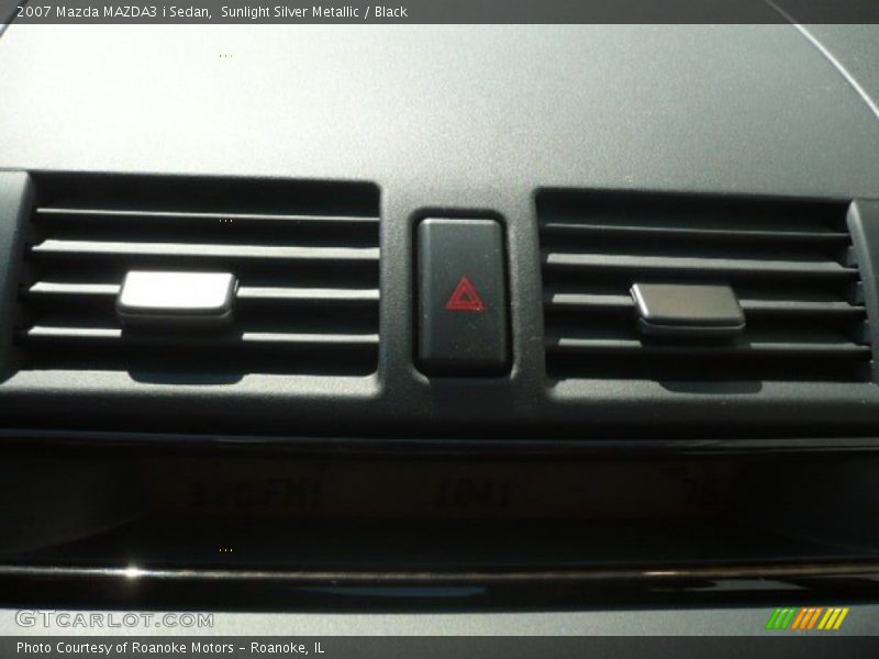 Sunlight Silver Metallic / Black 2007 Mazda MAZDA3 i Sedan