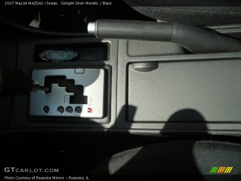 Sunlight Silver Metallic / Black 2007 Mazda MAZDA3 i Sedan