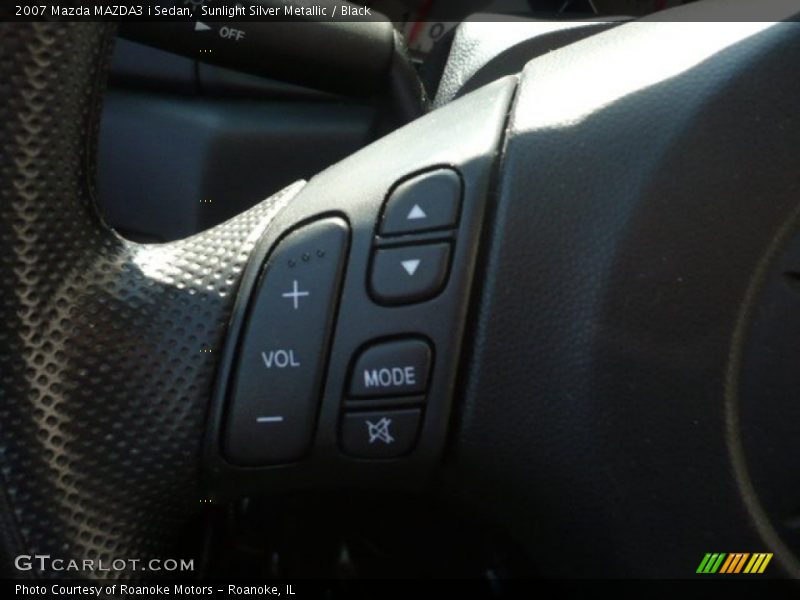 Sunlight Silver Metallic / Black 2007 Mazda MAZDA3 i Sedan