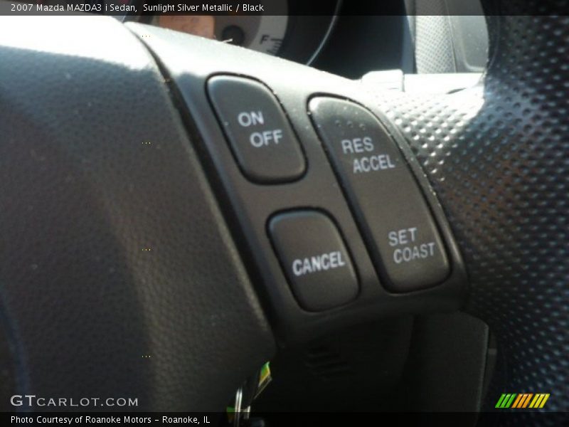 Sunlight Silver Metallic / Black 2007 Mazda MAZDA3 i Sedan