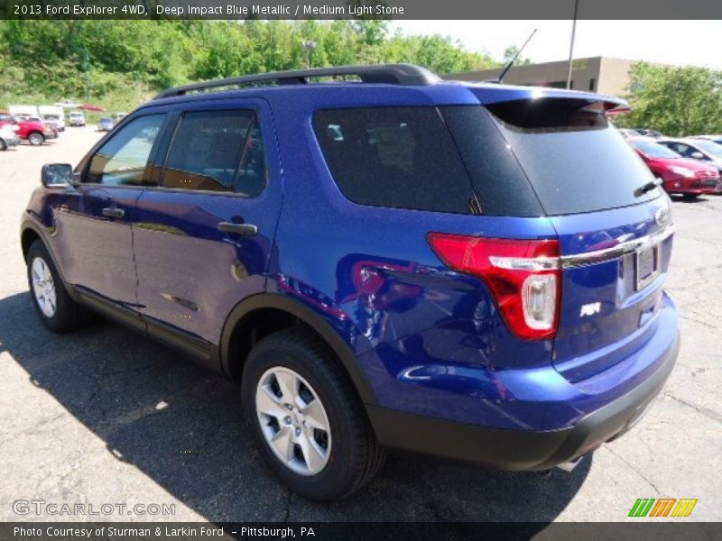 Deep Impact Blue Metallic / Medium Light Stone 2013 Ford Explorer 4WD