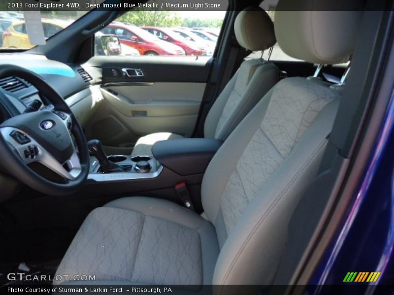Deep Impact Blue Metallic / Medium Light Stone 2013 Ford Explorer 4WD