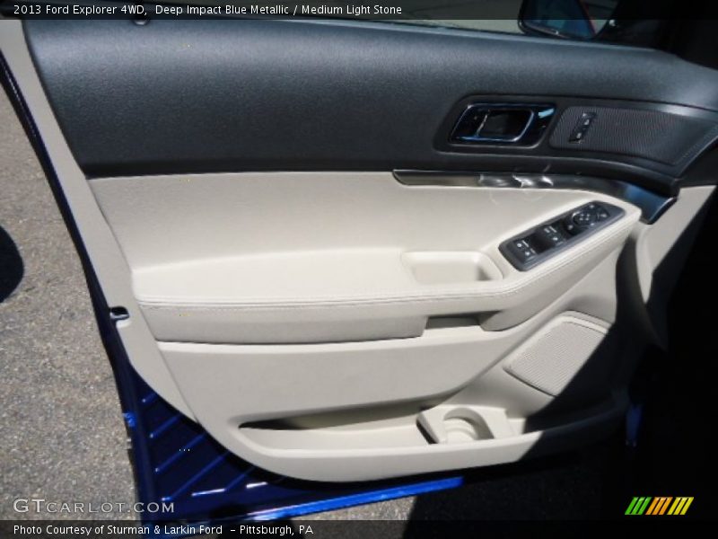 Deep Impact Blue Metallic / Medium Light Stone 2013 Ford Explorer 4WD