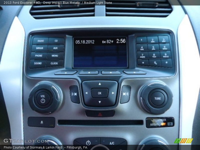 Deep Impact Blue Metallic / Medium Light Stone 2013 Ford Explorer 4WD
