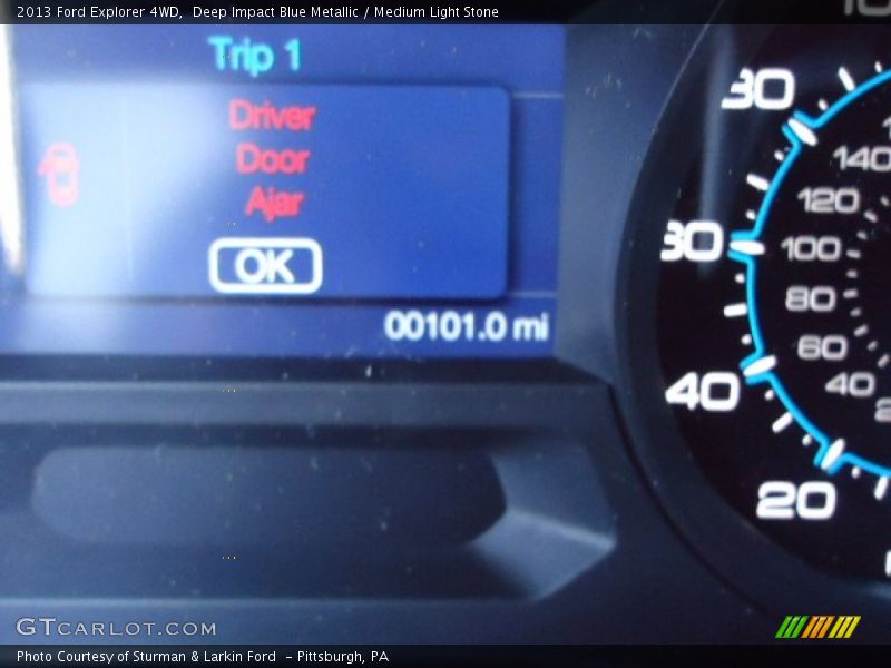 Deep Impact Blue Metallic / Medium Light Stone 2013 Ford Explorer 4WD