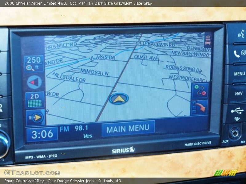 Cool Vanilla / Dark Slate Gray/Light Slate Gray 2008 Chrysler Aspen Limited 4WD