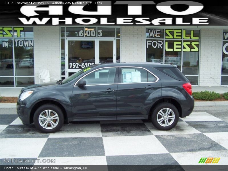Ashen Gray Metallic / Jet Black 2012 Chevrolet Equinox LS