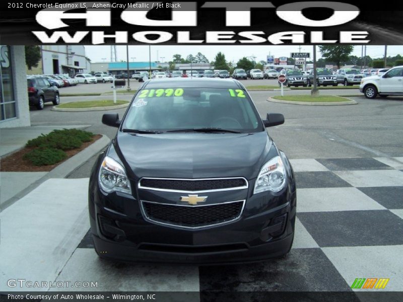 Ashen Gray Metallic / Jet Black 2012 Chevrolet Equinox LS