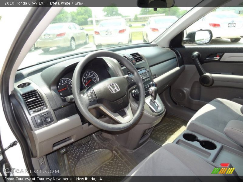 Taffeta White / Gray 2010 Honda CR-V EX