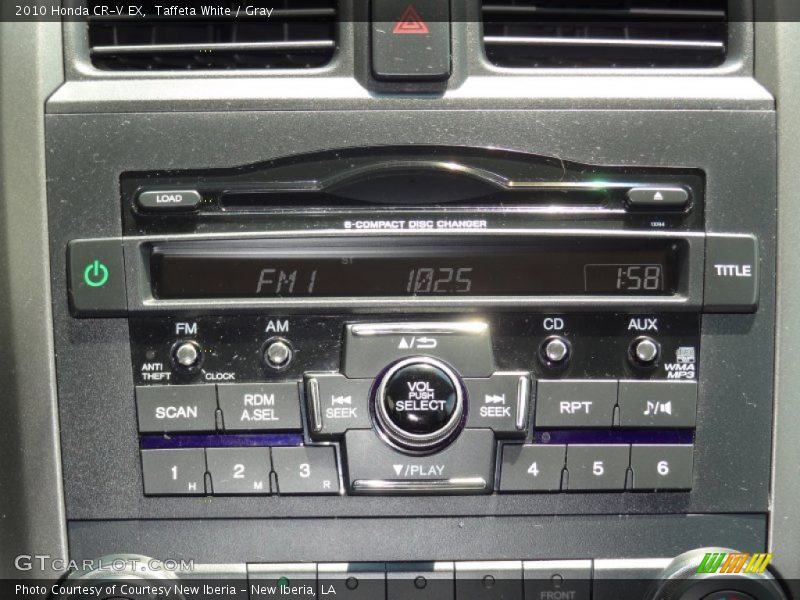 Taffeta White / Gray 2010 Honda CR-V EX