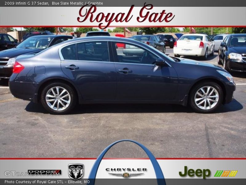 Blue Slate Metallic / Graphite 2009 Infiniti G 37 Sedan