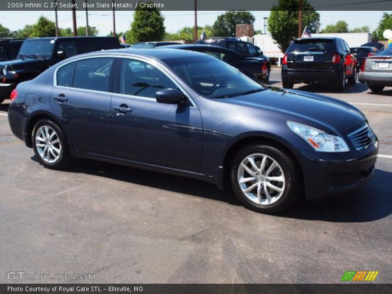 Blue Slate Metallic / Graphite 2009 Infiniti G 37 Sedan