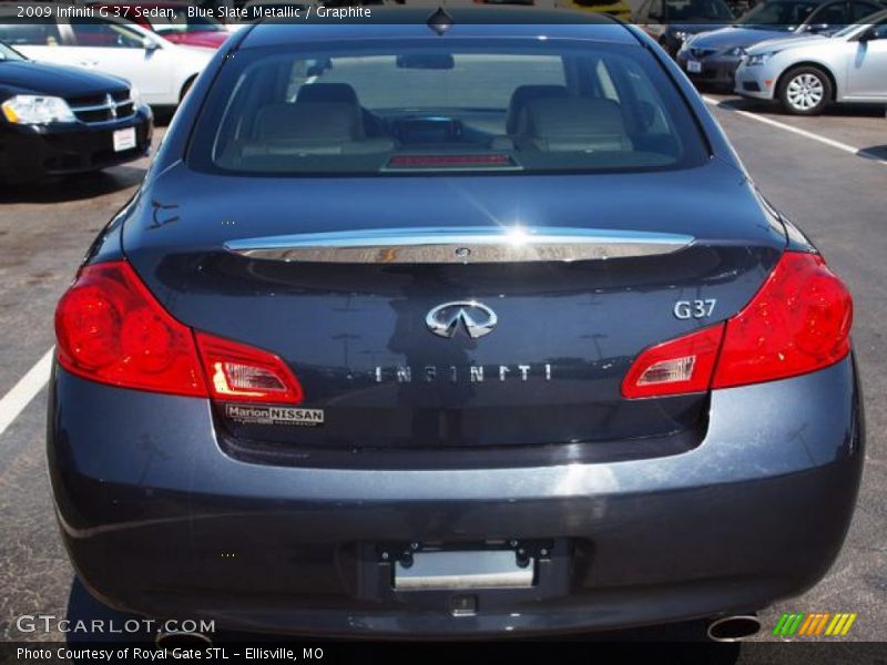 Blue Slate Metallic / Graphite 2009 Infiniti G 37 Sedan