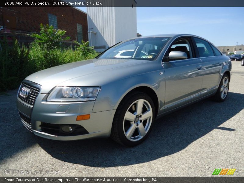 Quartz Grey Metallic / Black 2008 Audi A6 3.2 Sedan