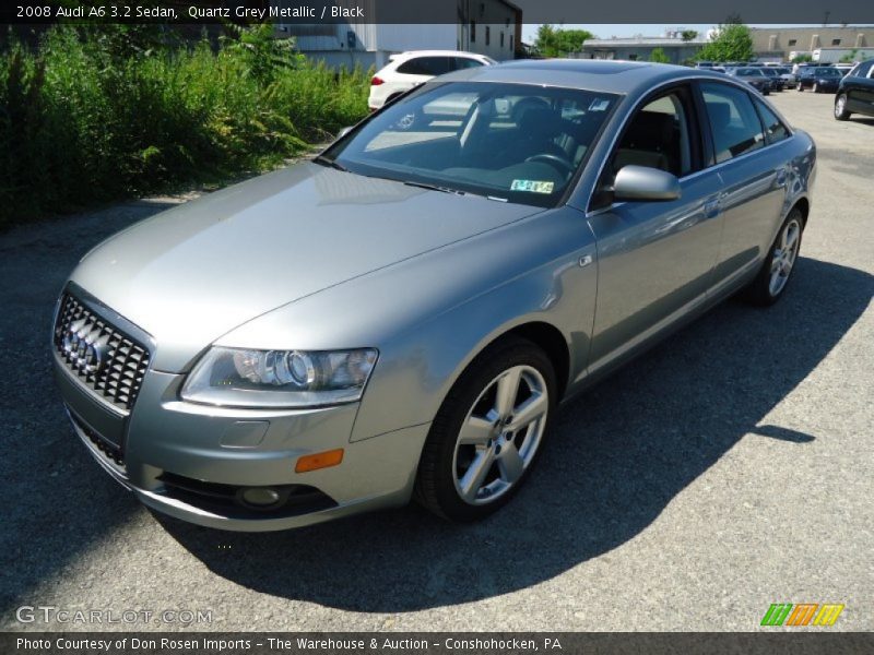 Quartz Grey Metallic / Black 2008 Audi A6 3.2 Sedan