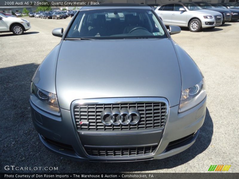 Quartz Grey Metallic / Black 2008 Audi A6 3.2 Sedan