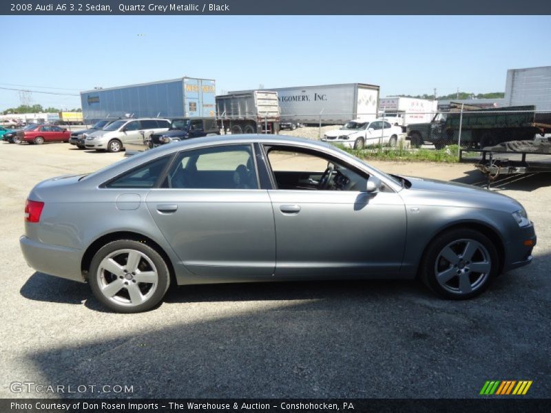 Quartz Grey Metallic / Black 2008 Audi A6 3.2 Sedan