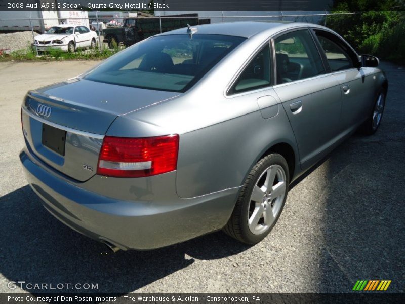 Quartz Grey Metallic / Black 2008 Audi A6 3.2 Sedan