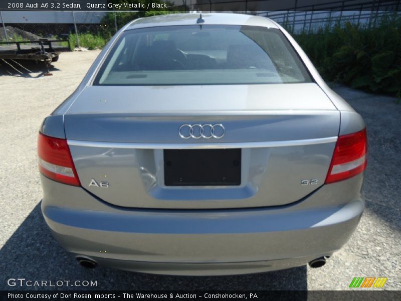 Quartz Grey Metallic / Black 2008 Audi A6 3.2 Sedan