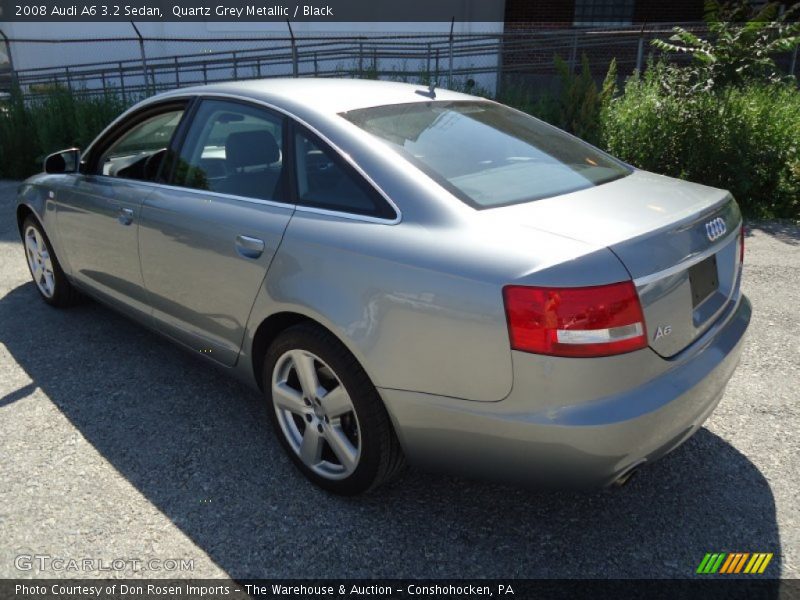 Quartz Grey Metallic / Black 2008 Audi A6 3.2 Sedan